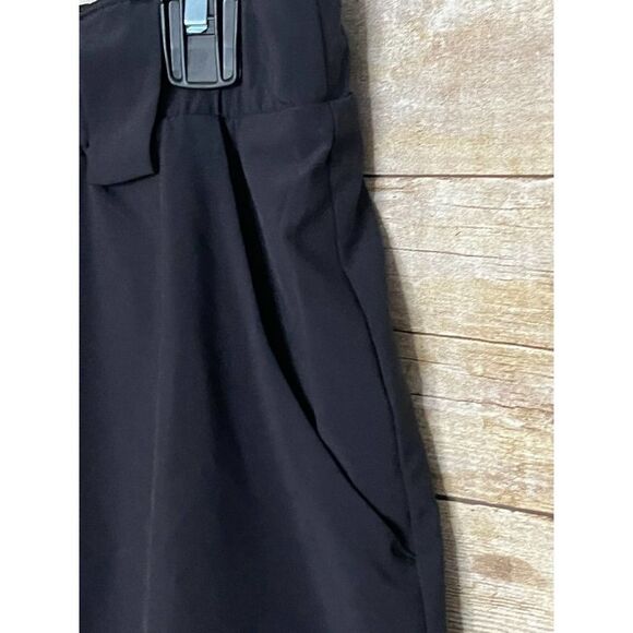 ATHLETA SKORT BLACK CASUAL EVERYDAY ABOVE KNEE TENNIS GOLF SPORTS ATHLEISURE MED - Picture 3 of 4